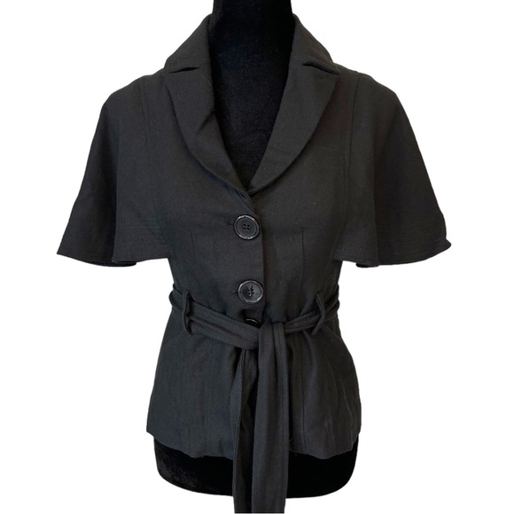 Gracia Black Short Sleeve Jacket - Picture 2 of 9
